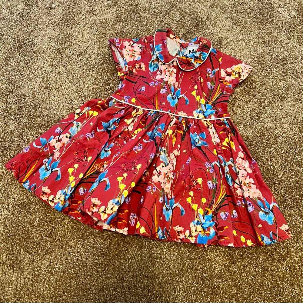 MACY’S baby girl floral print dress 6-12 Months